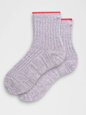 NWT- Lululemon- Ragg Socks- Sz XL- Quarter Length- Dark Red/Brown